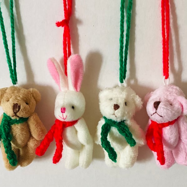    Christmas tree decorations, Tree decorations, Bunny, and  bears