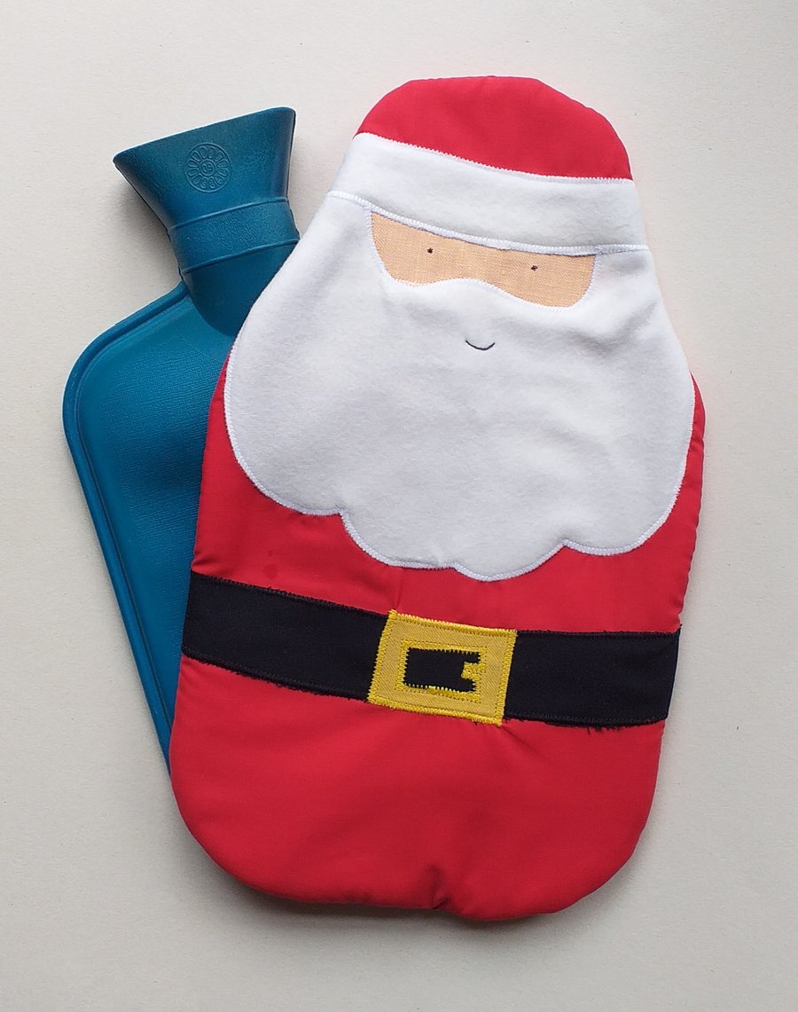 Santa Hot Water Bottle Cover