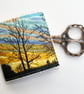 Sunset tree countryside sewing needle and pins case. - Image 2