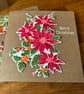 Poinsettia and Holly & christmas Wreath. - Image 2