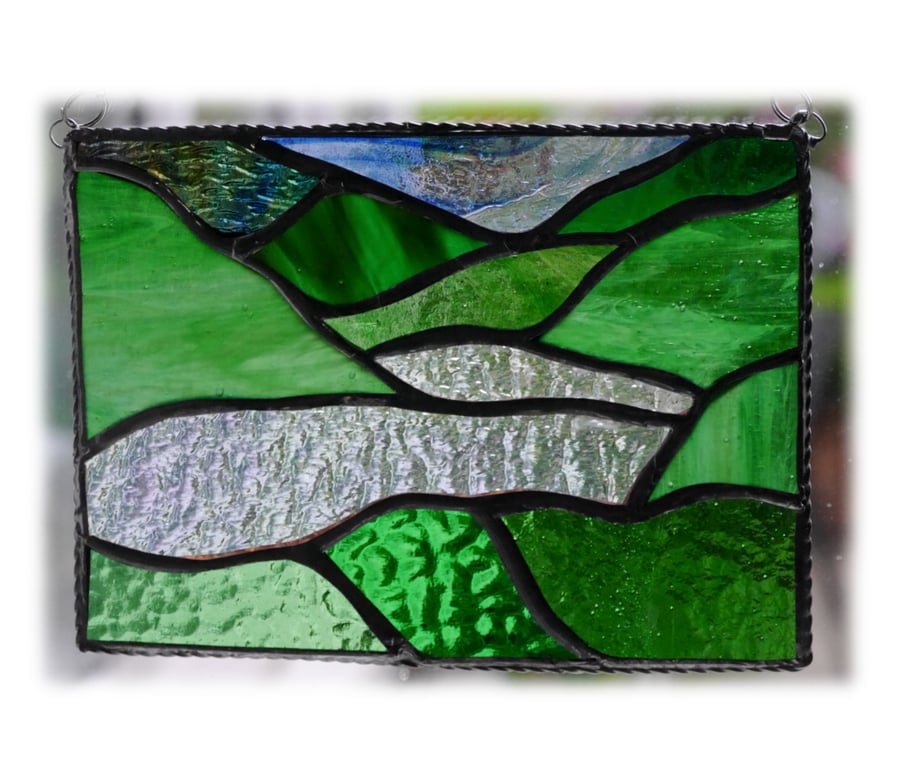 Lake District Panel Stained Glass Picture Landscape 005