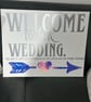 Wedding canvass to welcome guests
