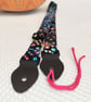  1 inch Wide Adjustable ukulele neck strap in Dark Batik  - Image 3
