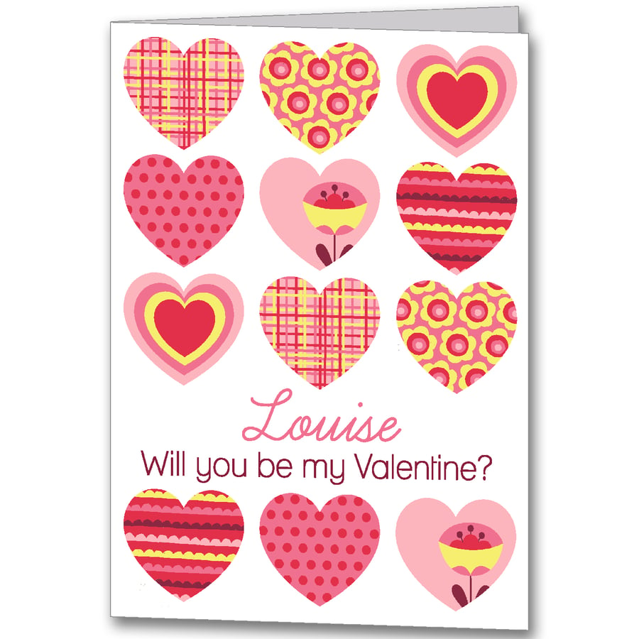 Personalised Valentine's Card for Wife, Girlfriend or Mummy, Fun Valentine Card