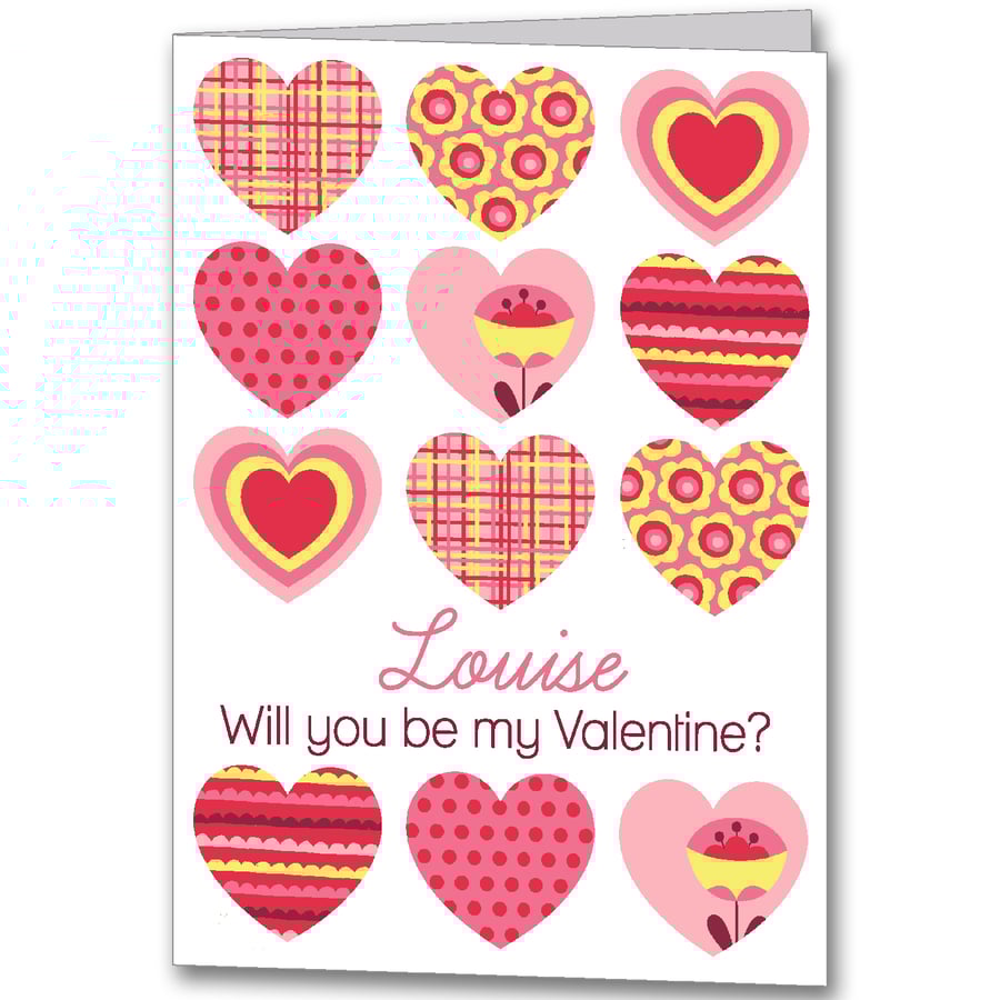 Personalised Valentine's Card for Wife, Girlfriend or Mummy, Fun Valentine Card