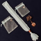 Book Lovers Vintage Books on a shelf Scarf Bail and bookmark set