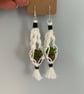 Mini Macramé Succulent Earrings