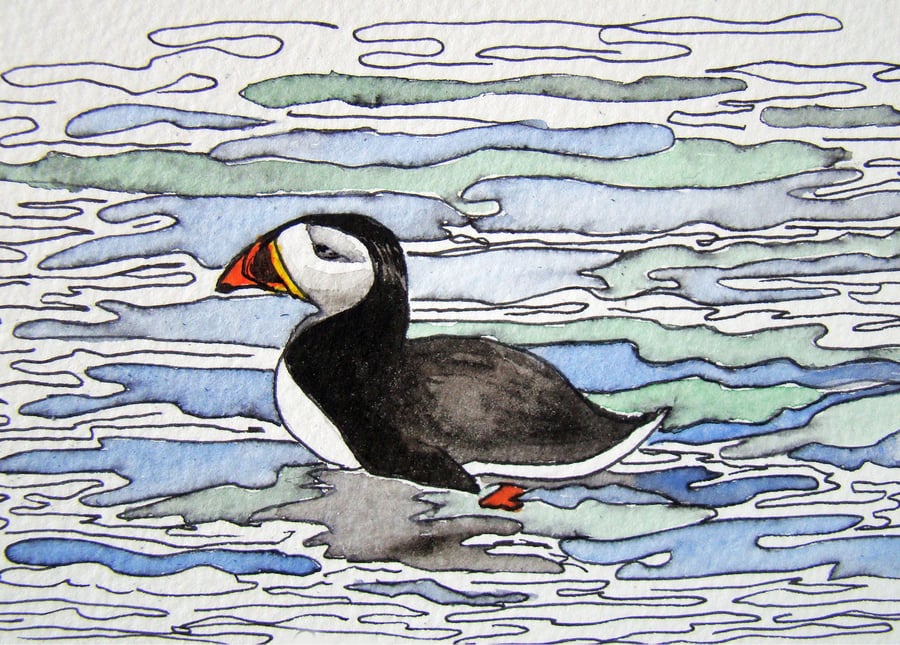 Watercolour of Birds Encountered in Scotland - set of Four Cards