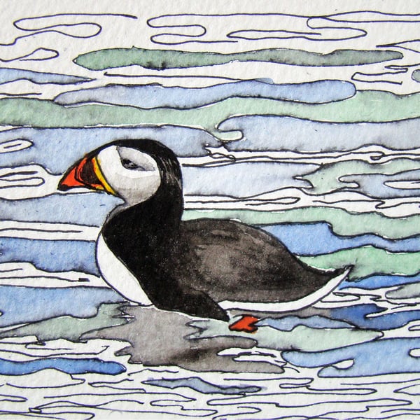 Watercolour of Birds Encountered in Scotland - set of Four Cards