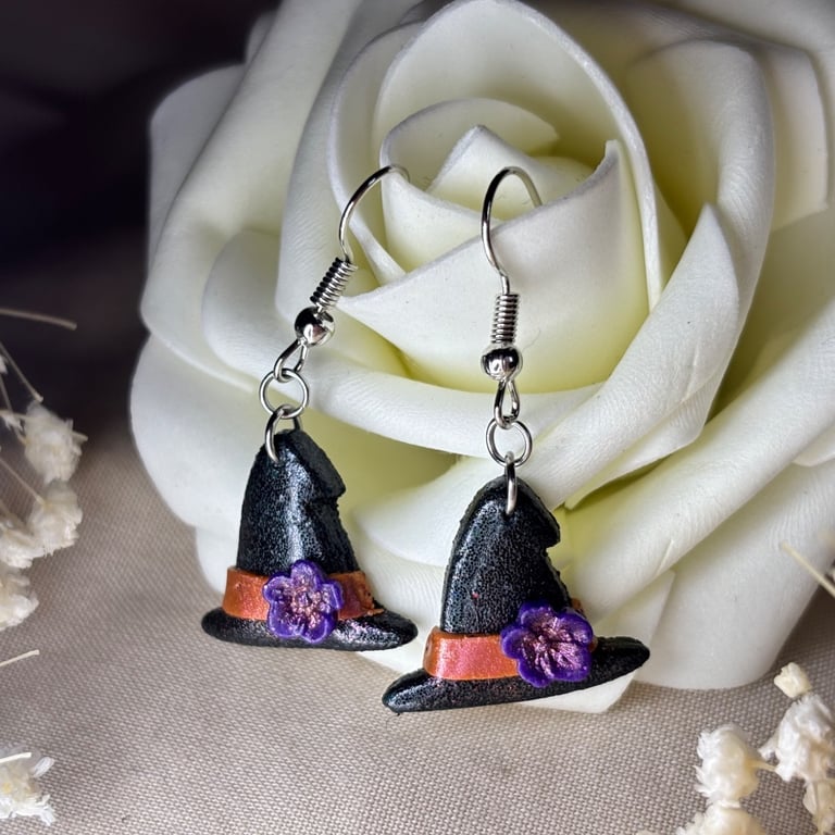 Twilight Spell Witch Hat Earrings