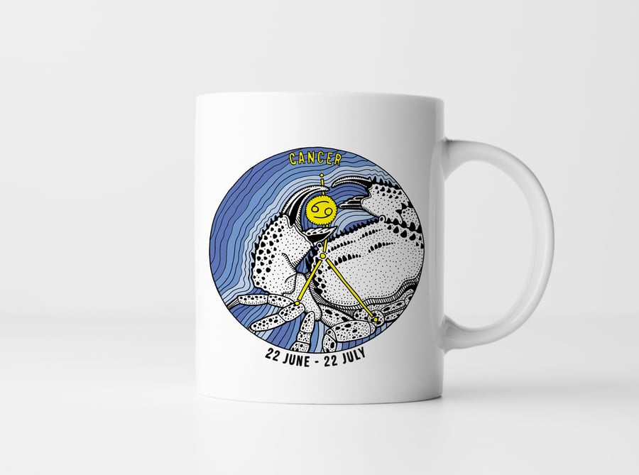 The Zodiac - Cancer - Illustrated Mug