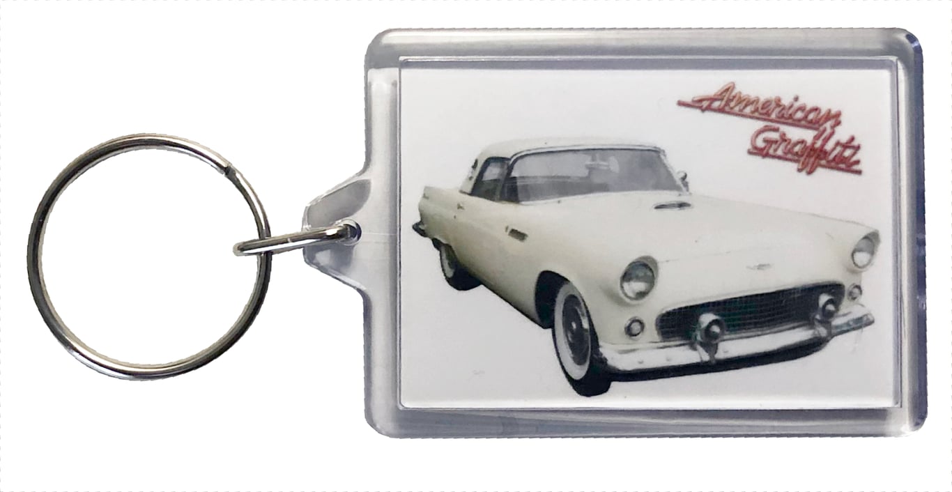 Ford Thunderbird 1956 (American Graffiti) - Keyring with 50x35mm Insert