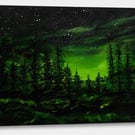 Stunning New Large Green Northern Lights Print Aurora Borealis stunning wall art
