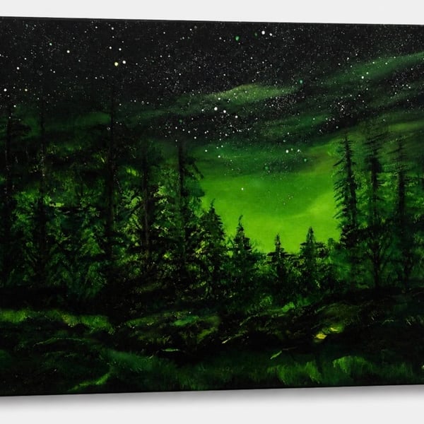 Stunning New Large Green Northern Lights Print Aurora Borealis stunning wall art