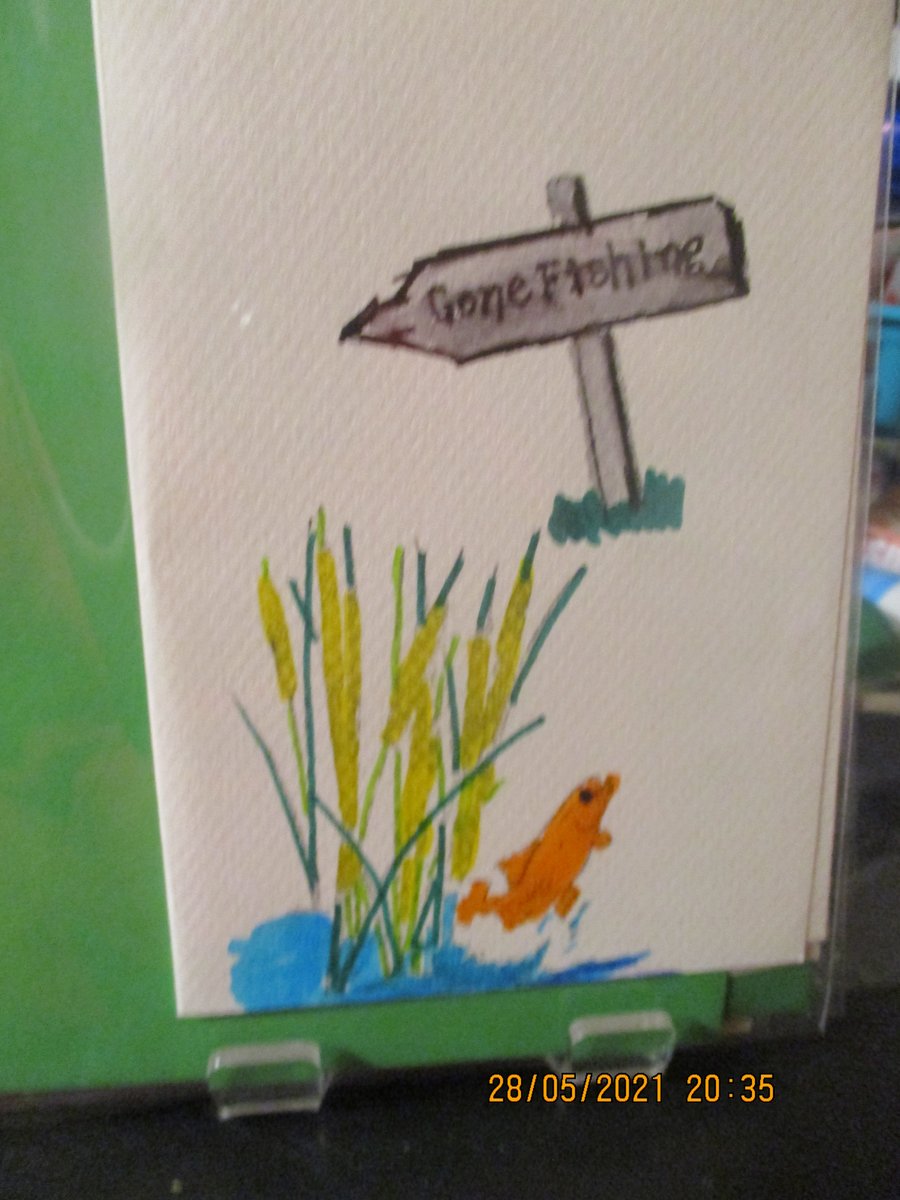 Gone Fishing Card