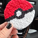 Pokemon Inspired Punch Needle Car Coaster