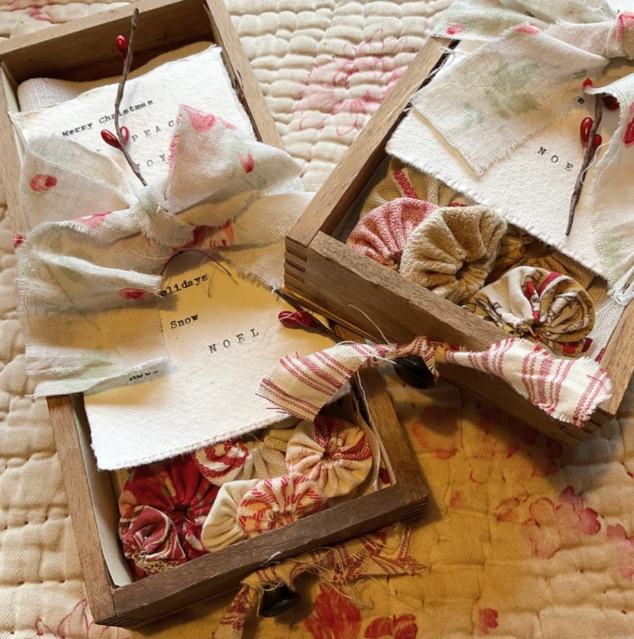 Curated Christmas Vintage drawer