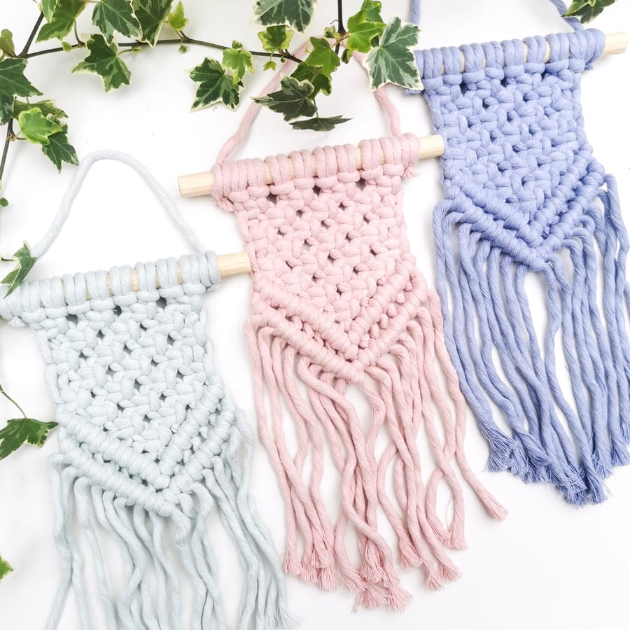 Mini Macrame Wall Hanging