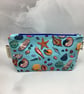 Shells makeup bag, seaside zip bag, 2 size options, Handmade - Image 6