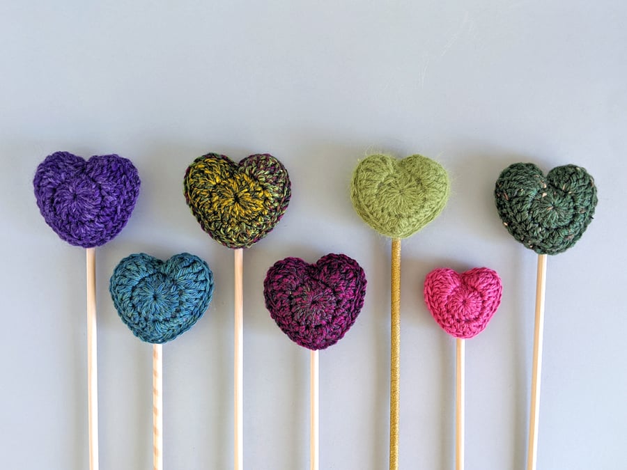 Decorative Heart, flower arranging accessory, heart on a stick