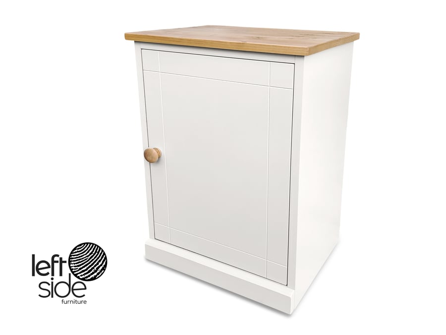 Narrow Side Table, Small Shoe Cupboard Shelving Unit, Bathroom storage Cabinet