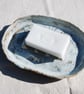 Handmade ceramic soapdish white glaze - Image 2