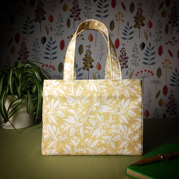 Wildflowers on Yellow - Mini Tote Bag