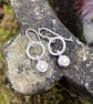 Silver star drop earrings - Image 4