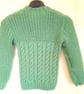 Child's Round Neck Cable and Fisherman's Rib Jumper, Gift Ideas for Children - Image 2