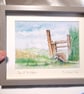 Watercolour print of a Southdowns Sussex Hedgehog - Image 8
