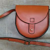 Leather cross body bag