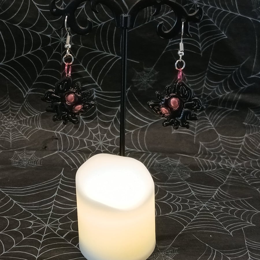 Mothman Cryptid Polymer Clay Earrings