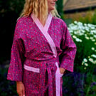 Handmade Liberty Fabric Dressing Gown – Authentic Tana Lawn Luxury Robe 