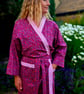 Handmade Liberty Fabric Dressing Gown – Authentic Tana Lawn Luxury Robe 