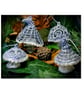 Handmade Silver Toadstool Christmas Decoration - Image 3