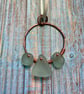 Sea glass, trio Pendant