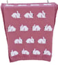 Knitting Pattern for Rabbit Blanket.  Digital Pattern - Image 2