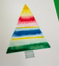 Set of 3 unique hand painted Christmas tree abstract art greeting cards  - Image 8