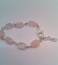 Pale Pink Rose Quartz Chunky Nugget Bead 3 Piece Jewellery Set, Gift for Her - Image 7