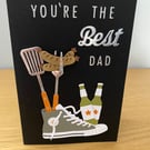 Handmade Father's Day Card Trainer & BBQ Theme
