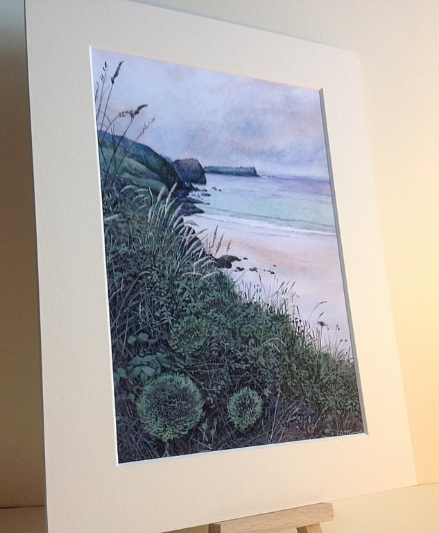  PRINT - Pedn-y-ke toward Mullion Island