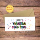Freshers Week Fund Money Wallet Card - cash gift envelope