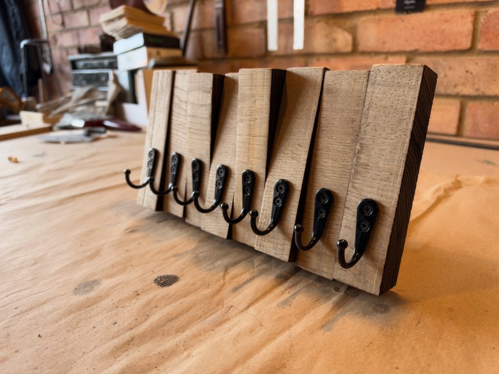 Oak key holder
