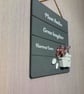 Handmade Wooden Garden Quote Plaque – Flower Pots, Bird & Floral Wall  - Image 5