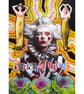 Female Harlequin Portrait Art Pierrot Clown Circus Theatrical Artwork - Image 1