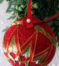 Handmade Japanese Temari Christmas Ornaments, 2 pieces Set in Origami Gift Box - Image 7