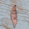 Handmade Copper Be Still Hand Stamped Leaf Pendant