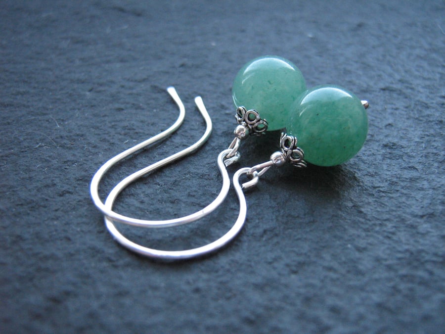 Green Aventurine Drop Earrings
