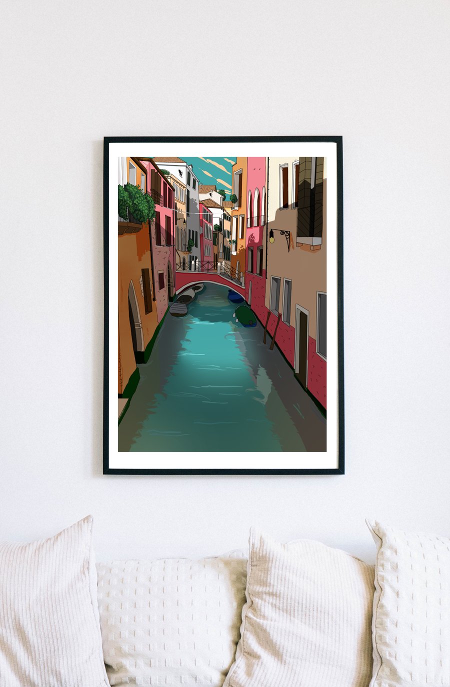 Venice - A4 Art Print - Italy - Canal