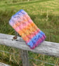 Hand knitted wool headband featuring Celtic knot pattern. Lined. CANDY - Image 8